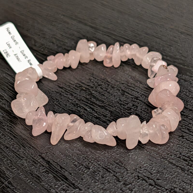 Chip Bracelet (5083) - Rose Quartz